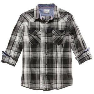 Flag & Anthem, Holston Western Shirt, 3XL, Black & White